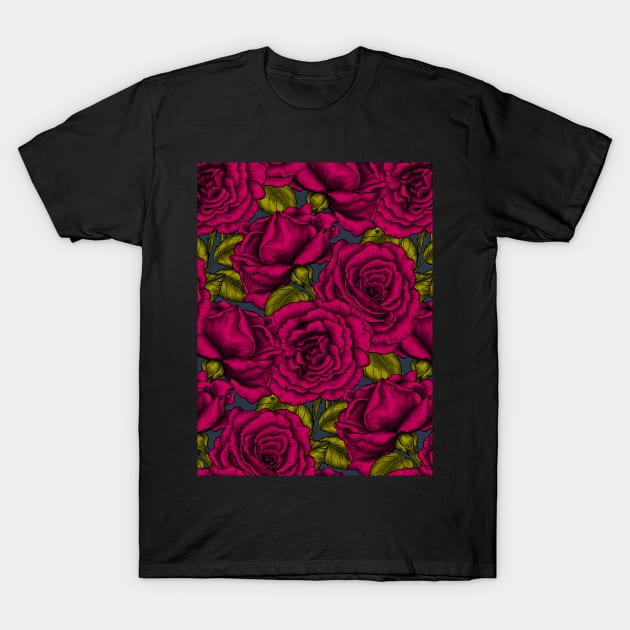 Roses for you, red T-Shirt by katerinamk